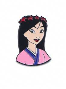 Disney 1 pièce Broche émail Mulan & Mushu Disney - Adorable badge pour sacs et vêtements, école