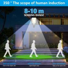 1/2pcs Solar Outdoor Wall Lights,Solar Motion Sensor Lights, Solar Security Light,18650 High Capacity Battery Solar Floodlight,3 Dimming Modes Solar Street Light, LED Solar LightsSuitable For Garden Lights Yards Decor, Outdoor Lights,Decorative Lights Balcony Lights ﻿