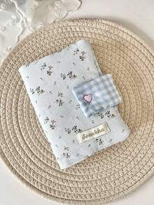 1Pc/Set Cute Floral Patchwork Book Jacket, Girls Hand Account Book Cover, White Collar Hand Account Book Journal, Diary Book Jacket, Portable Student Pocket Book Storage Case,Back To School Gift,Gift For Good Friends And Teachers - Multicolor - View 18