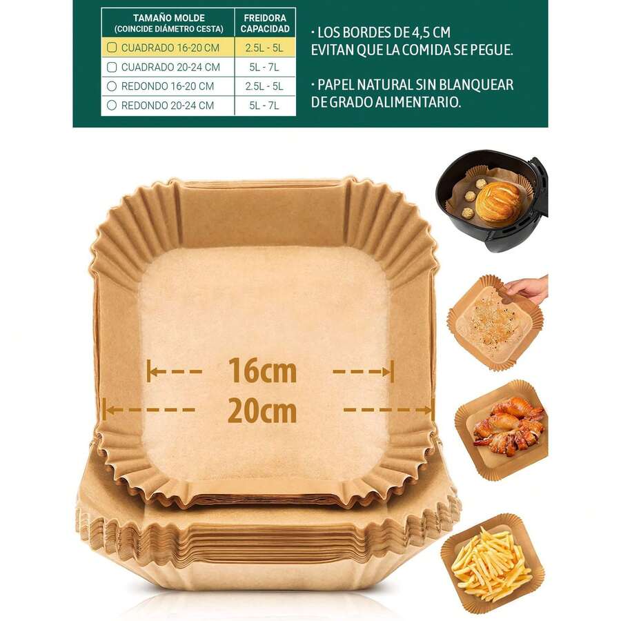 Algon Parchment - Cuadrado 24 cm - Ver 1