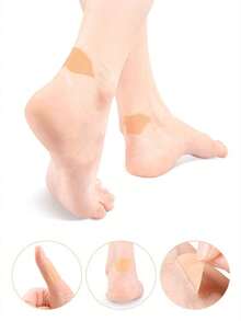 35pcs/Pack Anti-Friction Heel Pads, Adhesive Foot Care Sticker For Shoes, High Heels, Toe, Finger, Invisible Friction Relief Patch For Ankles - Foam Type/35 Patches - View 11