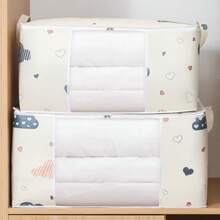 75L Flexible Closet Organizer Box Clothes Blanket Coats Closet - 藍色 - 查看 6