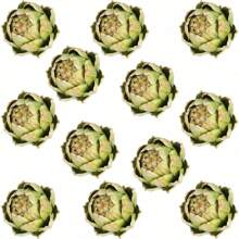 6 Pcs Large Green Artificial Artichokes Fake Vegetables And Fruits For Summer Kitchen Wedding Bowl And Vase Decorations