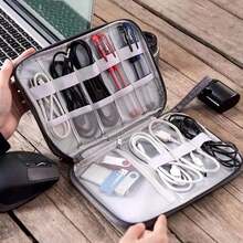 Multifunctional Digital Data Cable Storage Bag Travel Necessary Jorge - 黑色 - 查看 7