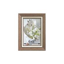 1pc Elegant European Art Gallery Picture Frame, Available In Pink, Grayish Green, Woodgrain, Blue-Green, And Brown Frame Colors, Displays 3.5"X5", 4"X6", 5"X7", 6"X8", 8"X10" Photos In Vertical Or Horizontal Orientation, Wall Decor Or Tabletop Display, Suitable For Office, Living Room, Desk Decor (Frame Only, Photo Paper Included Randomly)
