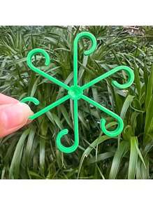 4/8/16pcs Garden Assistance Tree Branch Ties, Plant Vine Fixator, Plant Stem Clip, Plant Trellis, Plant Support Rods, Green Plant Fixator, Flower Hydroponics Folding Fixation Support