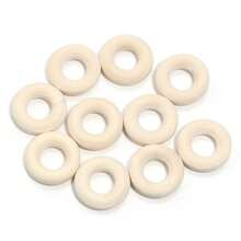 2-20 件天然竹木环，未加工优雅光滑的 Macrame 木环，适用于 DIY 珠宝、手镯、吊坠、耳环、工艺品、服装和包袋装饰 - 各种尺寸