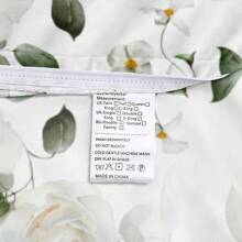 Juego de ropa de cama de 2/3 piezas con estampado de flores y plantas en 3D, juego de edredón con estampados florales frescos para compartir entre dormitorio y habitación, juego de edredón de decoración para el dormitorio (Tamaño 135x200 solo 1 funda de almohada)