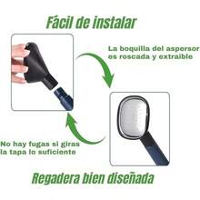 Regadera para Plantas de Interior y Exterior de 3.7 Litros Regadera para Jardín, Flores de Casa con Boquilla Grande y Larga, Con Cabezal de Aspersor (Verde) - azul - Ver 8