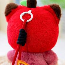 Cute Heart-Shaped Plush Doll Figurine, Plastic Desk Decor, Hanging Ornament, Birthday/Christmas/New Year Party Gift, Hard Plastic Core - Multicolor - View 6