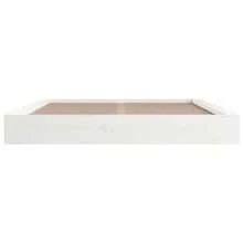 Bed Frame White Solid Pine Wood, Plywood 59 X 79 In Bed Frame-1460 - Multicolor - View 4