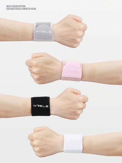 WRELS 1pc/1pair Breathable Adjustable Professional Badminton/Volleyball Wrist Support - Wrist Strap For Sprain Prevention, Suitable For Gym, Sports, Home Workout, Sports Accessories, Fitness Accessories, CrossFit Accessories