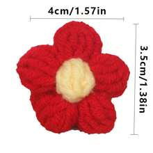 10/50/100 chiếc hoa trang trí móc thủ công, mềm mại, thích hợp để trang trí áo len, quần áo, phụ kiện tóc và đồ dùng may vá trang trí nhà cửa | Màu sắc ngẫu nhiên - Nhiều màu - Xem 8