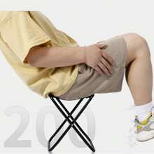 1pc Portable Folding Chair Bench Fishing Stool Travel Camping Horse Stool Stools Train Subway Queuing Portable Stools Outdoor Tool Small Stool Fishing