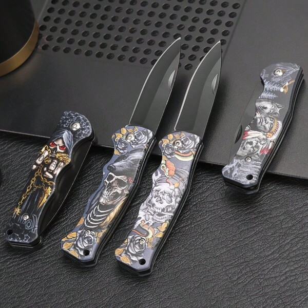 Taschenmesser mit Clip - leichte Klinge aus Edelstahl, robust & scharf, ergonomischer Griff, geeignet für Camping, Angeln, Grillen und Notfälle, perfektes Geschenk für Männer, Vatertag, Camping-Utensilien