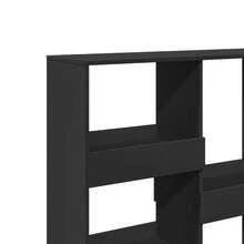 Bücherregal/Raumteiler Schwarz 100x33x115 cm - Schwarz - Übersicht 6