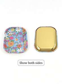 1 Stück Edelstahl Desinfektion Nageltablett, Nieren-, Quadrat-, Herz- oder Längsrundform, hitzebeständig für Schönheitssalon Nail Art Werkzeuge, tragbares Desinfektion Nagel-Werkzeug Zubehör