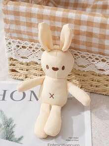 1/2/3 件随机颜色毛绒兔子玩具，耐咬互动猫玩具，柔软宠物减压自玩玩具，猫伴侣互动玩具，复活节礼物，宠物生日礼物