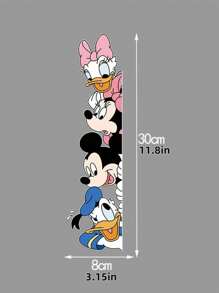 Disney Disney Mickey And Minnie Fun Wall Stickers, Window Decoration, Room Wall Decoration, Suitable For Entrance Door, Bathroom, Kitchen Creative Stickers, Theme Party Supplies, Best Gift For Family Members, Home Office Decoration