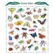 40 piezas Libro de pegatinas de insectos lindos para decorar taza de agua, cuaderno, computadora portátil, equipaje, guitarra, casco, estuche de teléfono, juguetes educativos para niños, regalos de graduación, juegos para niños y niñas, suministros escolares, regalos de cumpleaños para niños, ayudas didácticas