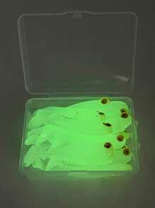 20 Peças Iscas de Pesca Macias Simulando Cauda de Peixe Pequeno 5cm 1,2g, Dourado Luminoso e Rosa, Adequado para Perca de Água Doce, Baixio, Acessórios para Pesca no Mar