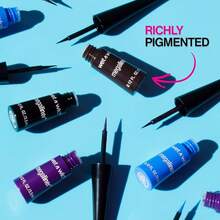 Wet N Wild, MegaLiner Liquid Eyeliner, Liquid Eyeliner With A Flexible Brush, Eye Makeup, Fast-Drying Liquid And Pigmented Formula, Black - 黑色的 - 查看 8