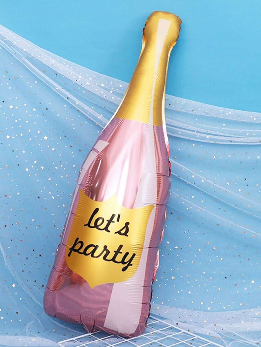 1 Stück Dekoration Sektflasche Ballon, geeignet für Junggesellenabschied, Abschlussfeier, Hochzeit, Bridal-Shower Veranstaltung Dekoration