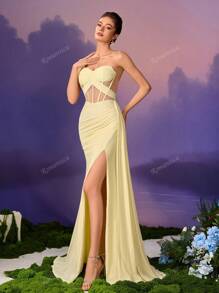 Romantica Elegant Women's Romantic Ruffle Dress, Flounce Hem Ladies Summer Dress, Women's Formal Evening Gown