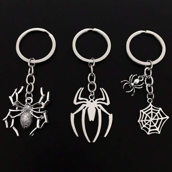 Marvel 1 pieza, Llavero de Superhéroe Spiderman, Colgante de mochila creativo de tela de araña para pareja, Llavero de moda, Colgante de mochila personalizado, Adecuado para artículos de fiesta, regalos de cumpleaños, decoraciones lindas, regalos del Día de San Valentín y de fiestas, Muy adecuado para fiestas de cumpleaños, Navidad, ceremonias de graduación, regalos de bienvenida, regalos de Halloween (cualquier estilo)