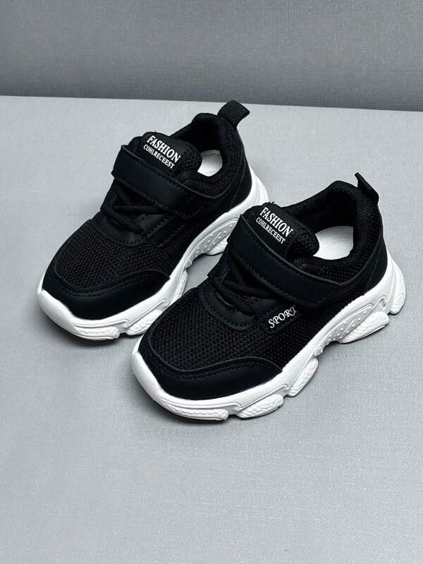 1 Pair Fashionable New Kids Sport Shoes, Comfortable Soft Sole Breathable Infant Sneakers, Student Small White Shoes
