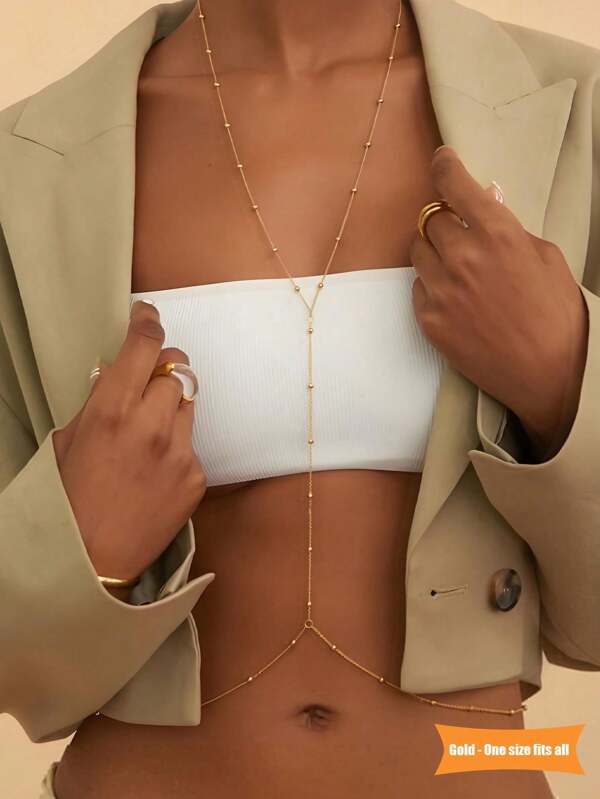 Metal Chain Decor, Simple And Versatile, Plain