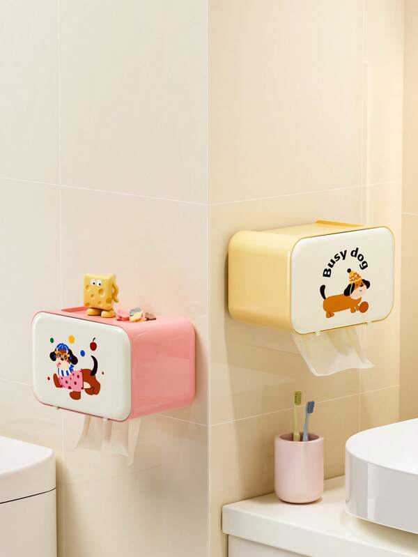 Boîte à mouchoirs murale DIY pour salle de bain, économisant l'espace, imperméable, anti-humidité, support de mouchoirs fait main