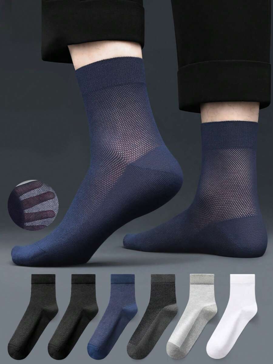 1/5/10/15/20 pares de calcetines de verano finos y transpirables de malla para hombre y mujer talla grande, calcetines de talla plus de verano, medias de red y medias de seda, otoño