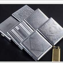 Thick Metal Cigarette Box Storage, Carved Patterns, Personalized Creativity, Flip Metal Cigarette Holder, Portable Box