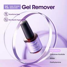 Gellen Removedor de Esmalte de Gel Gellen, 1 peça/2 peças Removedor de Esmalte de Gel com Lixa de Unha e Empurrador de Cutículas, Removedor de Esmalte de Gel de Unha Remove Facilmente e Rapidamente Esmalte de Gel em 2-5 minutos