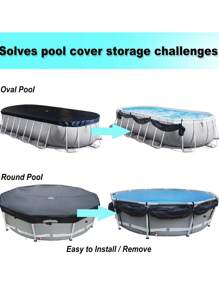 8pcs-Pool Cover Jig Kit, Pool Cover Holder Square Prevents Leaves And Dust From Entering The Pool, Pool Cleaning Accessory, Easy To Use (8 Jigs)
