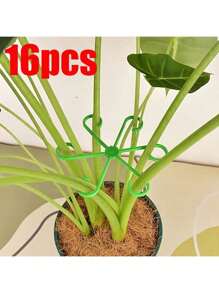 4/8/16pcs Garden Assistance Tree Branch Ties, Plant Vine Fixator, Plant Stem Clip, Plant Trellis, Plant Support Rods, Green Plant Fixator, Flower Hydroponics Folding Fixation Support