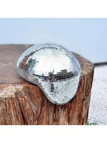 1 quả cầu Disco bạc tan chảy là vật trang trí nhà tuyệt vời, phù hợp cho mọi dịp để tổ chức khiêu vũ, tiệc độc thân, Halloween, Giáng sinh và bố cục cảnh ngày lễ của năm mới. - Bạc - Xem 2
