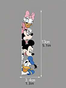 Disney Disney Mickey And Minnie Fun Wall Stickers, Window Decoration, Room Wall Decoration, Suitable For Entrance Door, Bathroom, Kitchen Creative Stickers, Theme Party Supplies, Best Gift For Family Members, Home Office Decoration