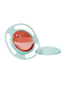 1个360°旋转防溢婴儿/儿童碗，趣味玩具碗（其中一个是勺子。下单前请仔细核对。） - 彩色 - 查看 7