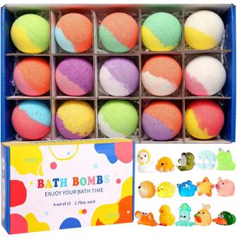 15pcs/Set 50g Bathbomb Figurine Surprise For Bathing, Crossborder Bestseller