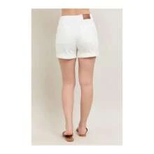 Full Size High Waist Cuff Denim Shorts Plus Size