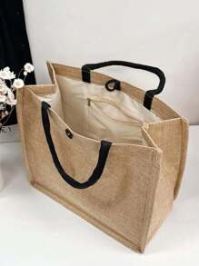 N°60 Vintage 60th Birthday Tote Bag Set - Lightweight Burlap Shopping & Travel Bag With Coin Purse, Elegant Polyester Design For Women, Perfect Gift For Her, Wife, Sister, Mom, Aunt, Friends, Beach Accessory | Elegant Tote Bag | Durable Handle Bag, Beach Tote Bag