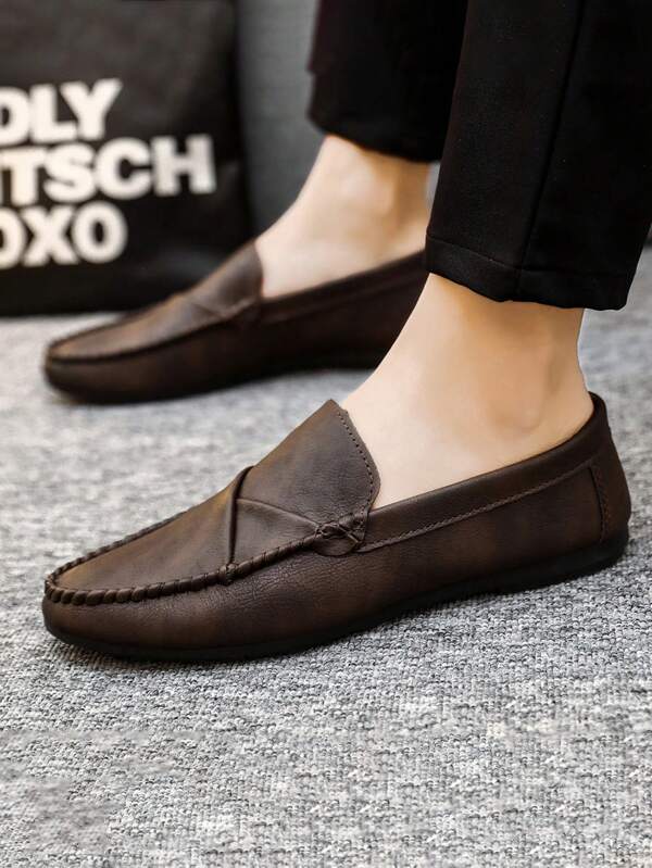2025 Spring New Men's Loafers Classic Fashion Penny Shoes, Comfortable Formal Slip-On Driving Shoes, Versatile Soft Bottom Shoes (Shoes Run Small, Customers With Large Feet Are Advised To Order One Size Up)