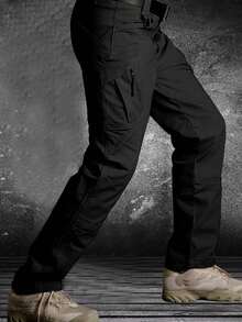Men's Multi-Pocket Tactical Pants, Casual Waterproof Wear-Resistant Multi-Pocket Trousers - 查看 7