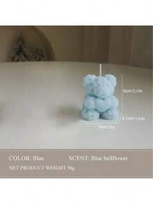 Valentine's Rose Bear Scented Candle, Long-Lasting Aroma, Bedroom Decor, Bear Shaped For Home - Available In Multiple Colors - View 11