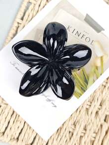 大号花朵图案发夹，时尚、优雅、简约，用途广泛，适合日常、休闲、派对、通勤、度假、马尾辫、发髻发型、洗脸、淋浴、化妆、夏季服装配饰 - 彩色 - 查看 10