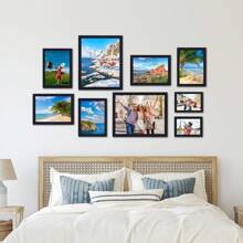 Superlele 10/15/20 Pack Picture Frames Set, Display Picture Frames Collage Wall Decor For Assorted Photos, Different Size(8x10in,  5x7in, 4x6in), For Wall Hanging Or Tabletop Display, Home Decor, Party Decor