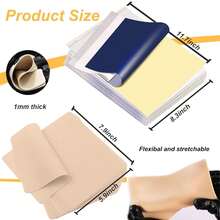 Tattoo Practice Skins -  Double Sides Soft Silicone Fake Tattoo Skin,Tattooing Microblading Eyebrows Or Lips To Practice Skin - 10Papers+10 Skins - View 4