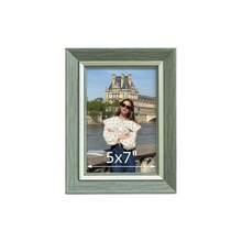1pc Elegant European Art Gallery Picture Frame, Available In Pink, Grayish Green, Woodgrain, Blue-Green, And Brown Frame Colors, Displays 3.5"X5", 4"X6", 5"X7", 6"X8", 8"X10" Photos In Vertical Or Horizontal Orientation, Wall Decor Or Tabletop Display, Suitable For Office, Living Room, Desk Decor (Frame Only, Photo Paper Included Randomly)